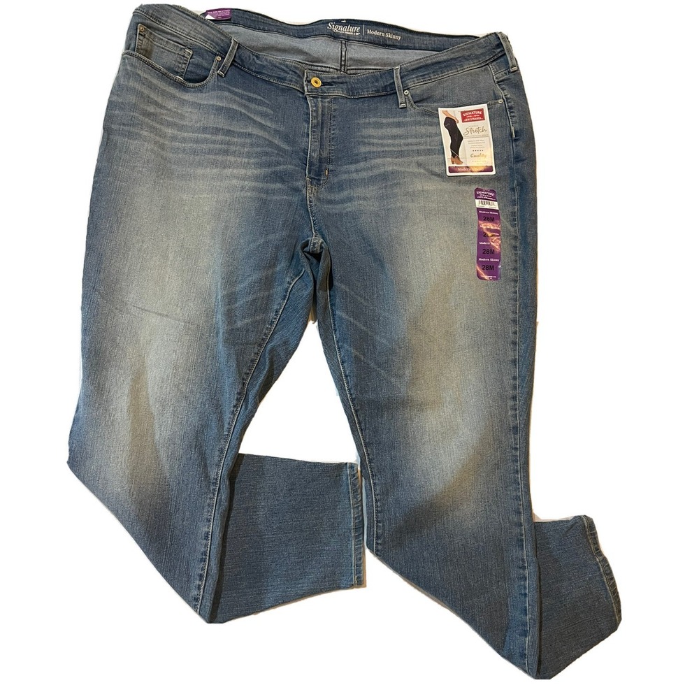 Signature by Levi Strauss & Co. Sz 28 M Plus Modern Skinny Jean Simply Stretch